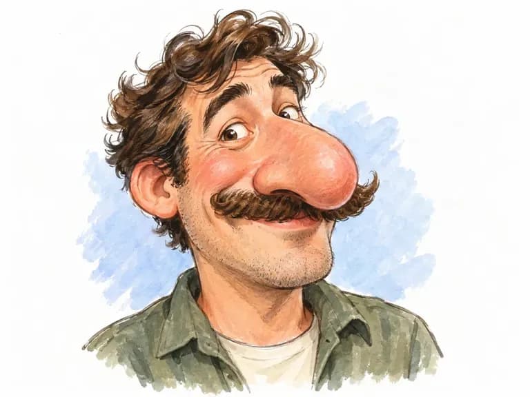 Big-Nose Portraits: the nose takes center stage