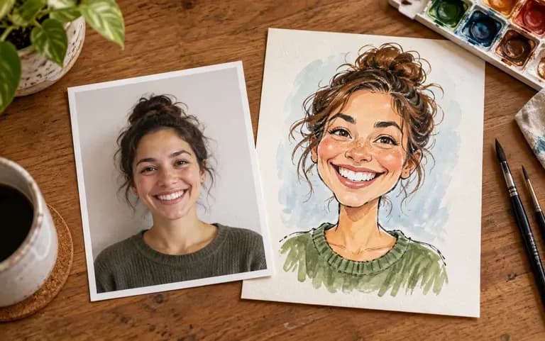 One person, one photo, face to camera