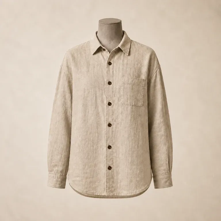 A close-up of a basic casual garment shown from the front