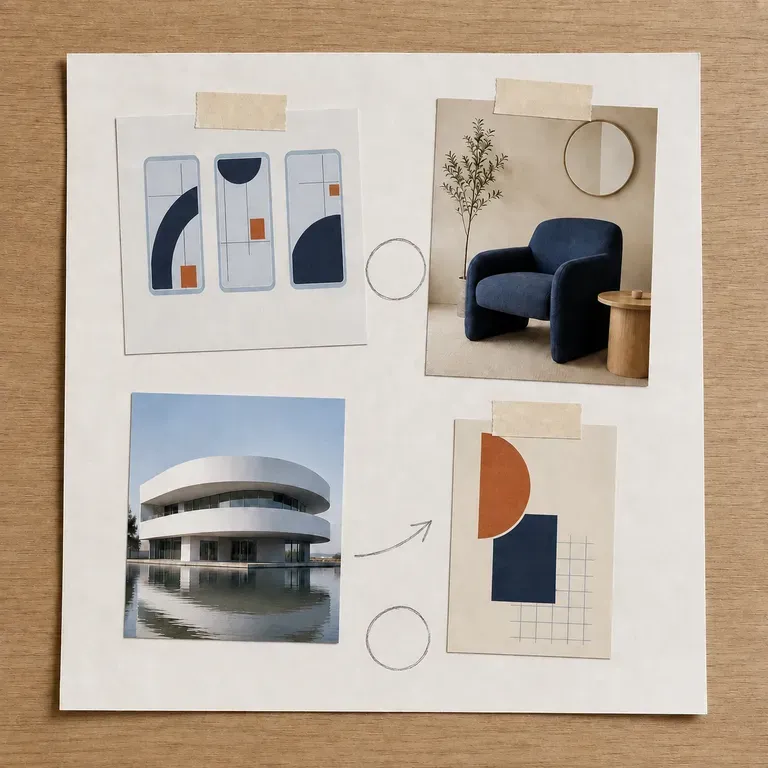 A close-up of a student portfolio page with a more handmade feel