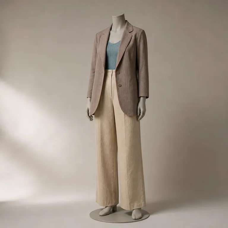 A close-up of a single ready-to-wear staple look