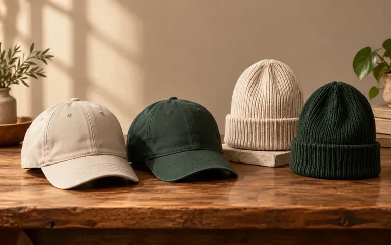 Cap and beanie styles considered for a club order