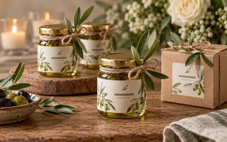 Custom labels for wedding favors
