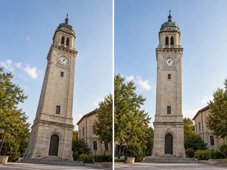Upright Facades: towers without the backwards lean