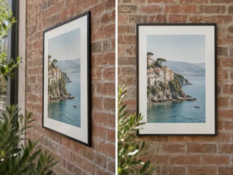 Straight Posters: a wall poster seen face on