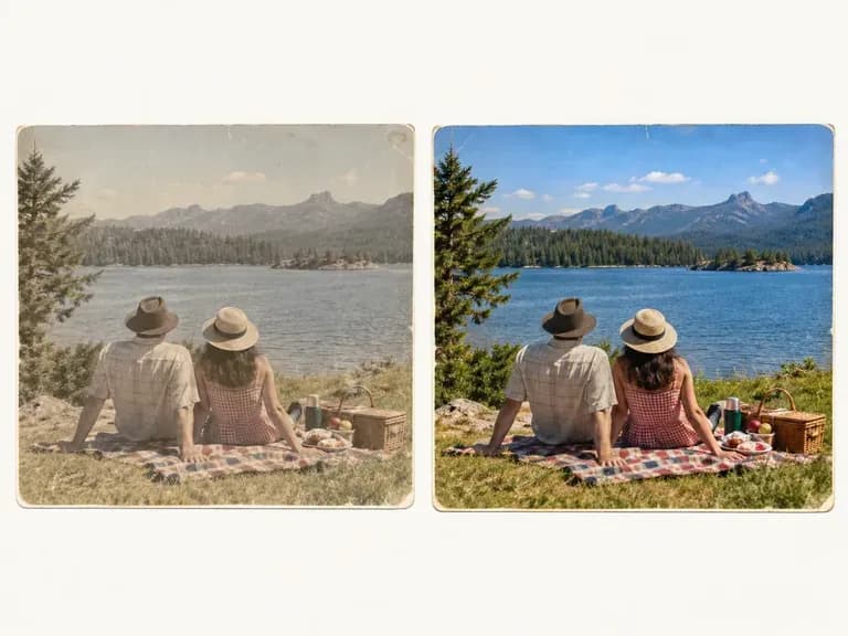 Snapshot Revivals: life back in faded prints