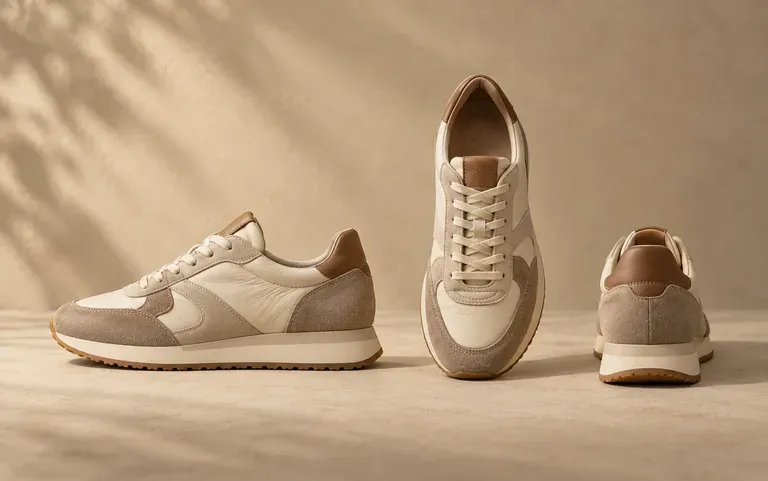 One sneaker concept shown from several angles