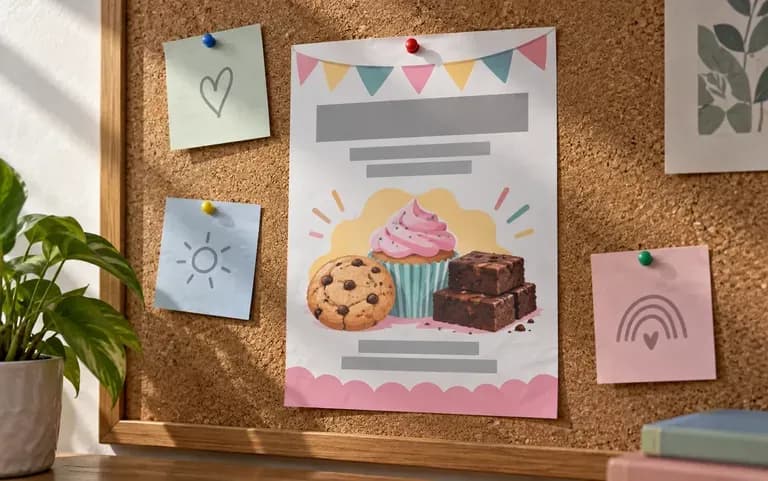 A fundraiser flyer for a school
