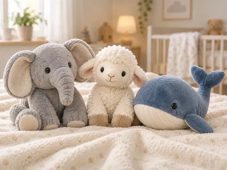 Plush Animals: soft characters for babies and toddlers