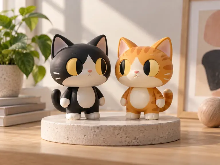 Designer Vinyl Figures: bold graphic characters in limited colorways