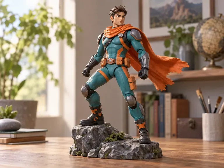 Action Figures: posable heroes in bold costumes