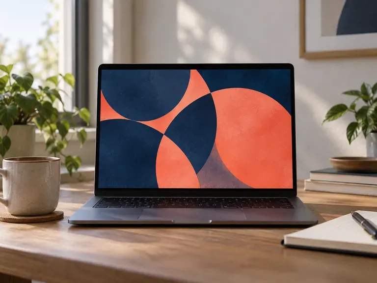 Abstract Patterns: bold shapes in two colors