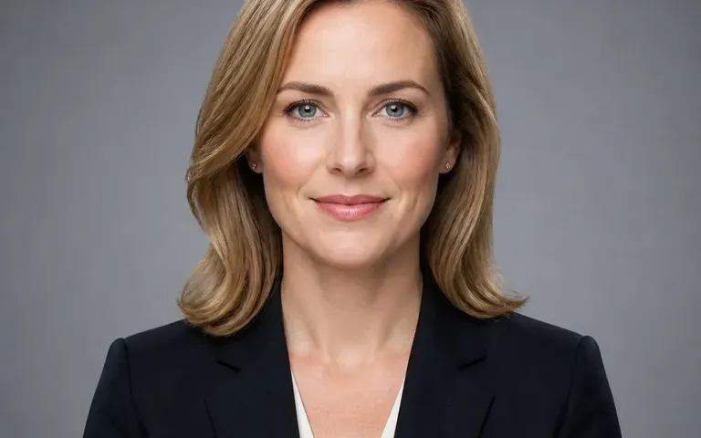 An illustrative adult headshot with neutral backdrop and even lighting