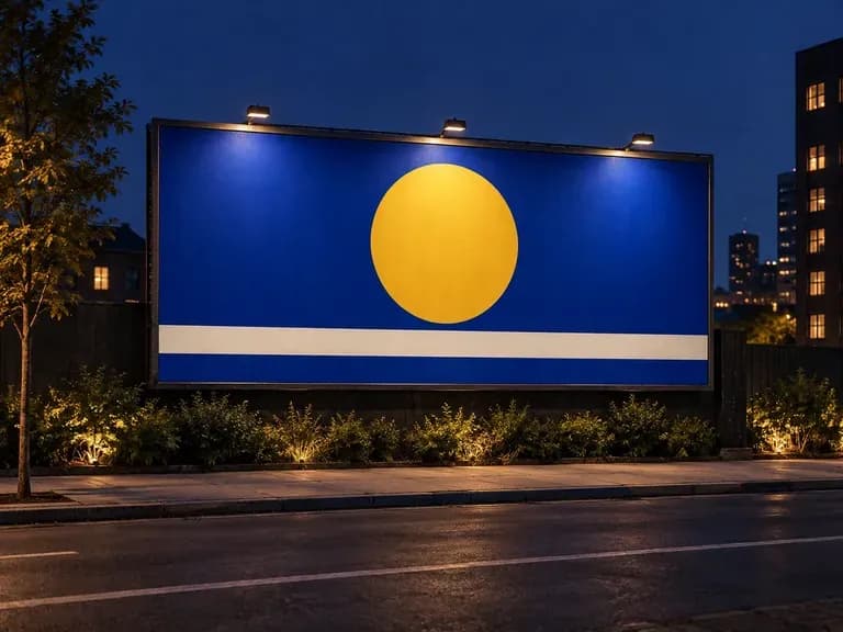 Nighttime Creative Review: discuss an illuminated board in a darker setting