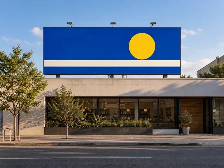 Street-Level View: show the ad from a viewpoint across the street