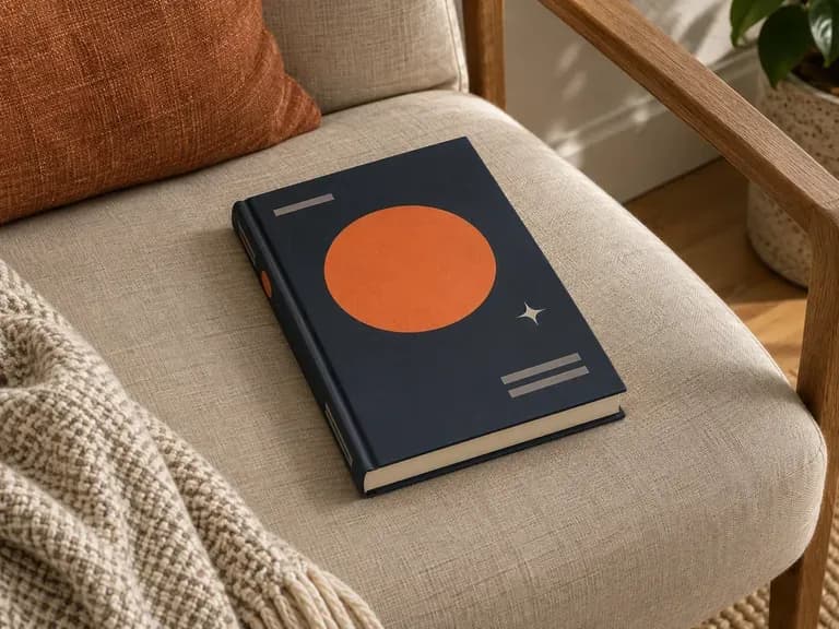 Cover Design Portfolio: document a completed cover project in a reading or desk setting