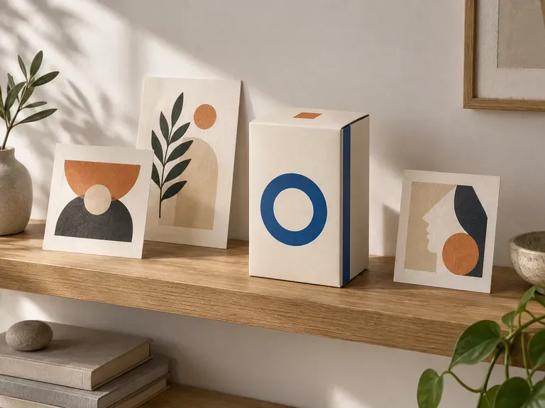 Packaging Portfolio Views: a flat panel project shown as a box concept