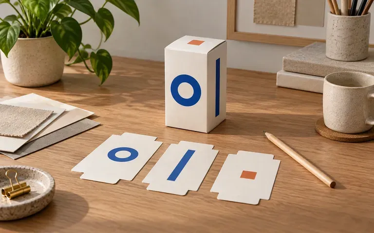 A designer's box panel artwork presentation