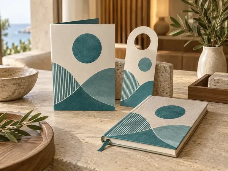 Hospitality Concepts: an existing identity shown on menus and guest materials