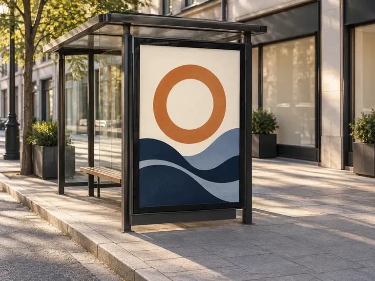 Retail Campaign Concept: show a portrait promotion beside an urban pavement