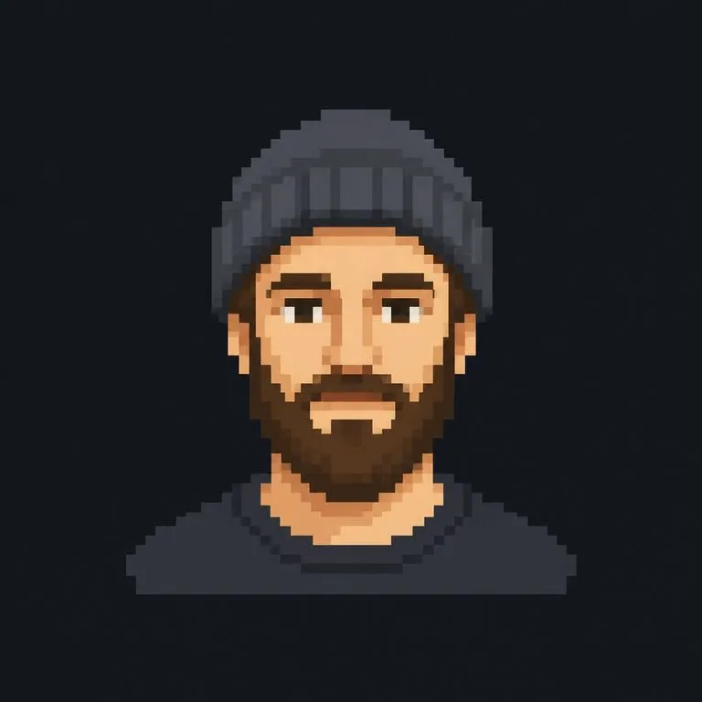 A pixel art avatar that stays readable at a very small size