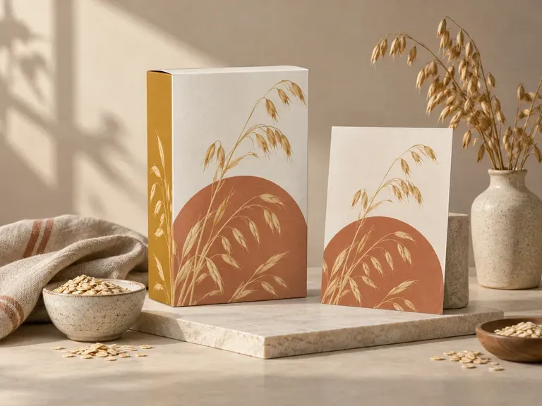 Packaging Portfolio Images: finished cereal artwork presented as a product concept