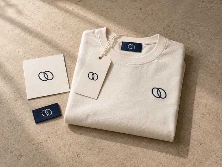 Client Identity Proposals: approved brand artwork shown on apparel applications