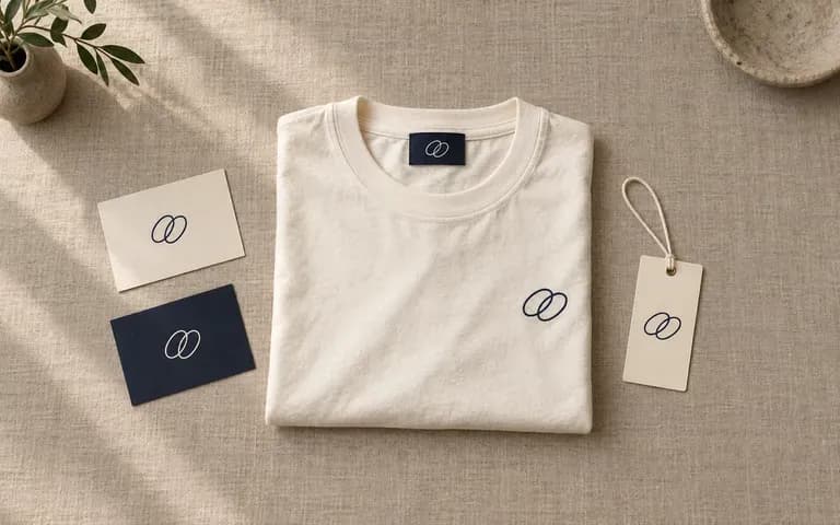 An agency presentation of clothing and supporting brand materials