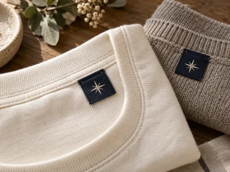 Fabric Contrast Reviews: label colors viewed against the surrounding material