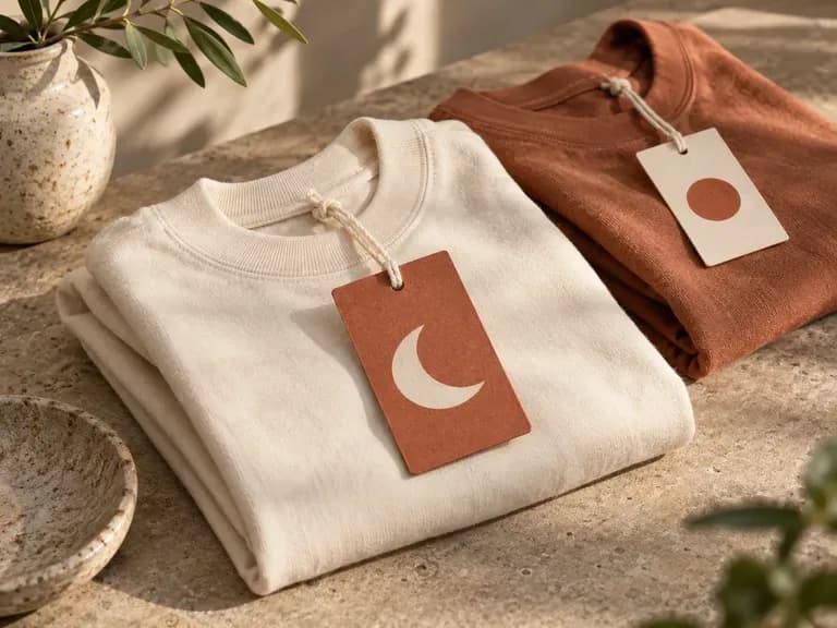 Collection Launch Details: the tag included in an apparel proposal