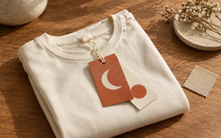 A fashion brand's attached hang tag concept