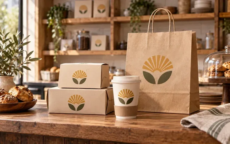 A food packaging range in a shop counter scene