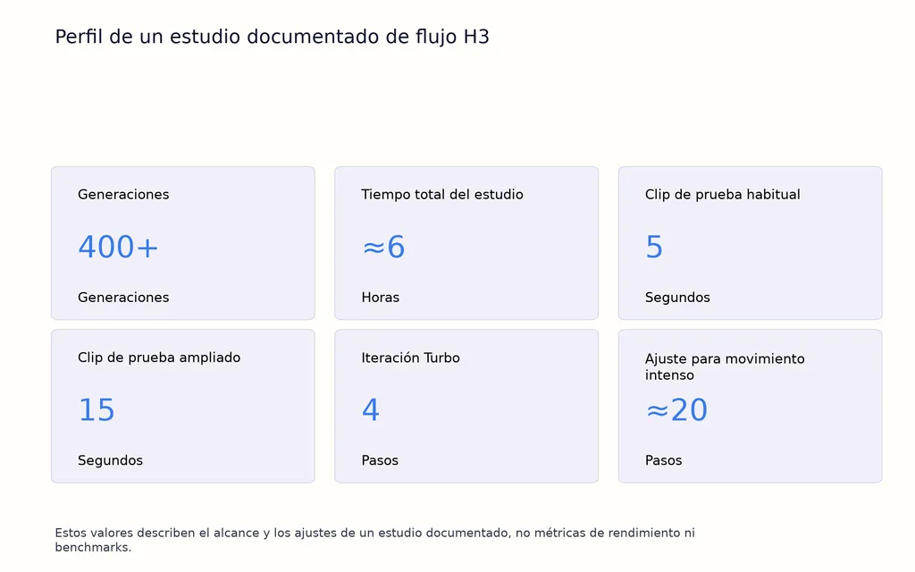 Perfil de un estudio documentado de flujo H3