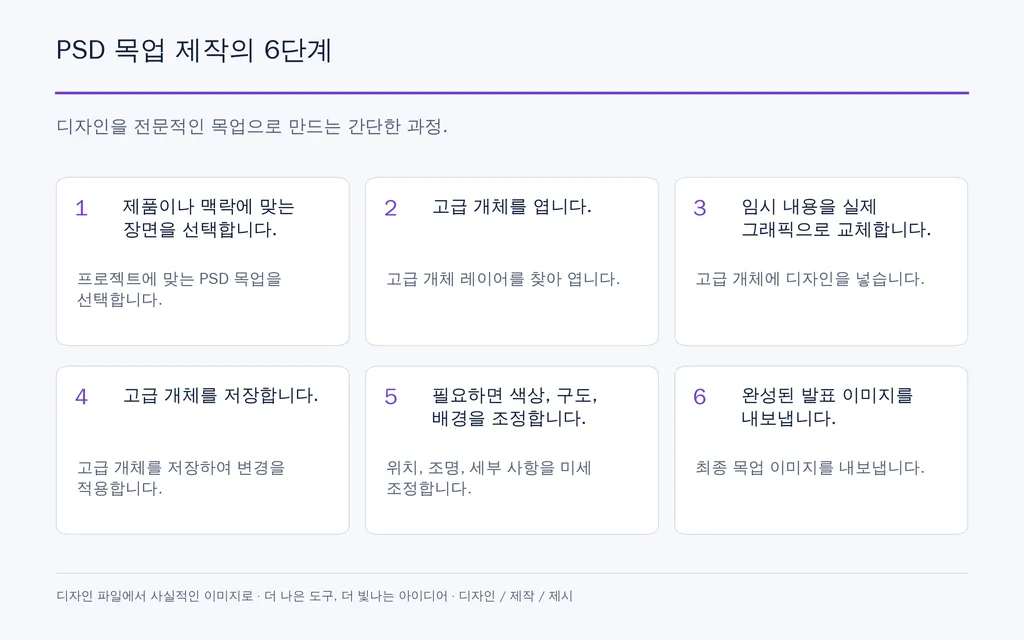 PSD 목업 제작의 6단계
