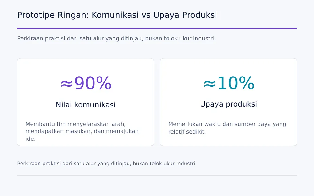 Prototipe Ringan: Komunikasi vs Upaya Produksi