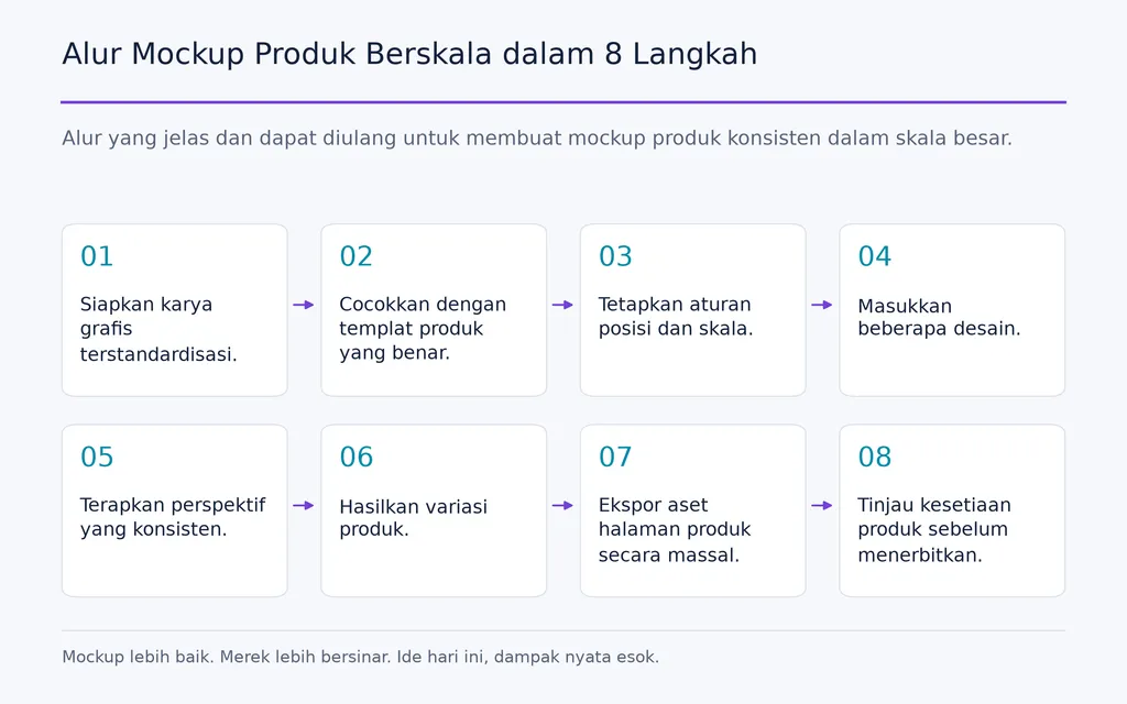 Alur Mockup Produk Berskala dalam 8 Langkah