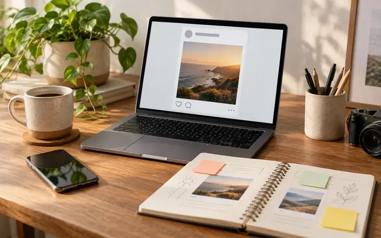 A post preview sent for client approval