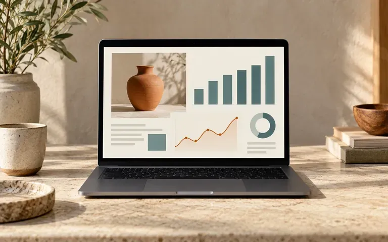 A supplied application screenshot shown within a laptop display