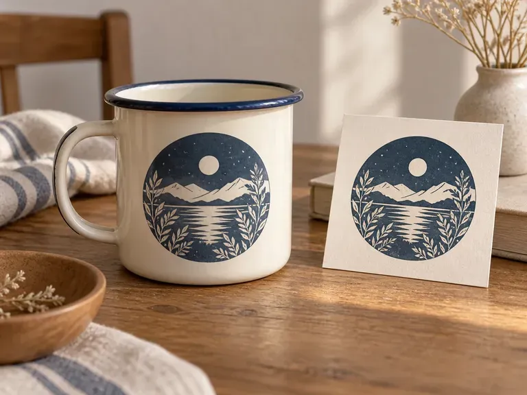 Branded Objects: a logo placed on an object relevant to the brand
