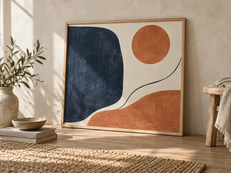 Print Display Concepts: finished artwork shown in a display setting