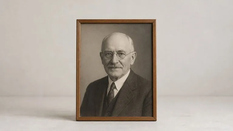 One restored portrait presented alone in a simple frame ready for printing