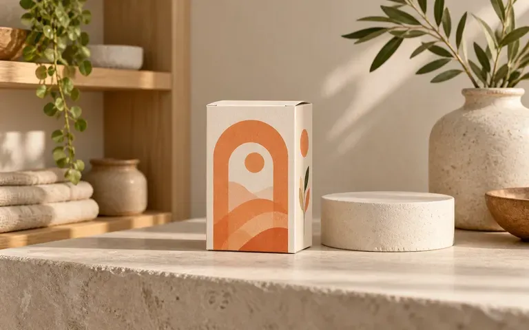 A small brand's artwork shown on a product box
