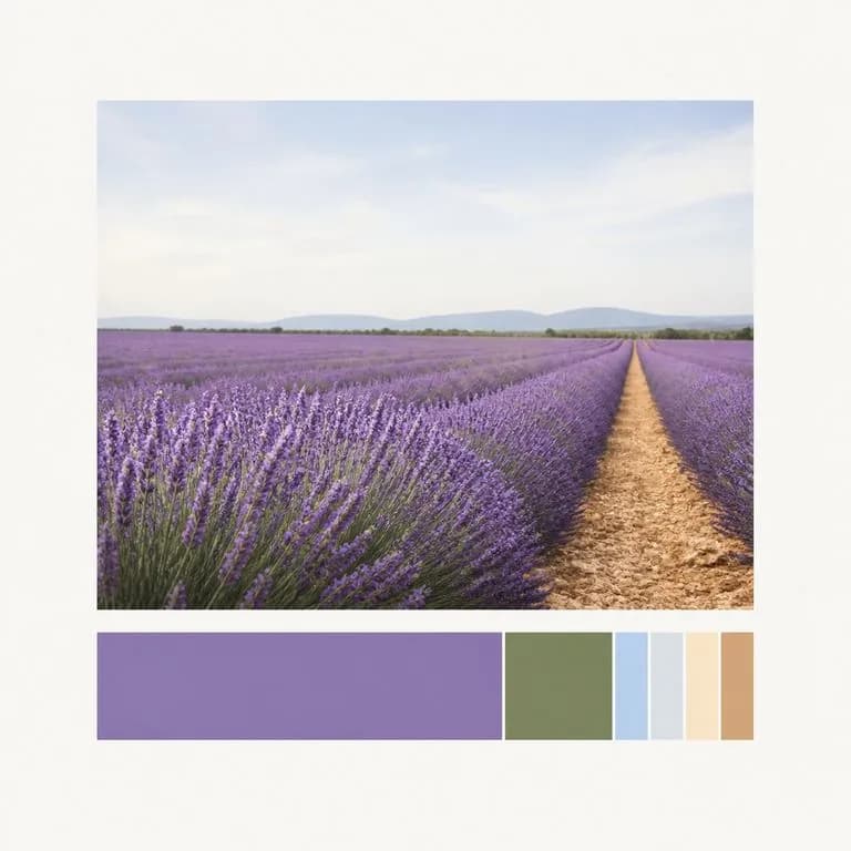 A proportional palette bar under a photograph, widths matching dominance