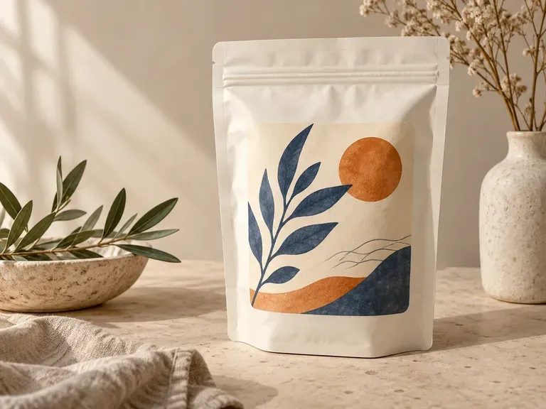 Zipper Bag Presentations: a visible closure kept in the packaging composition