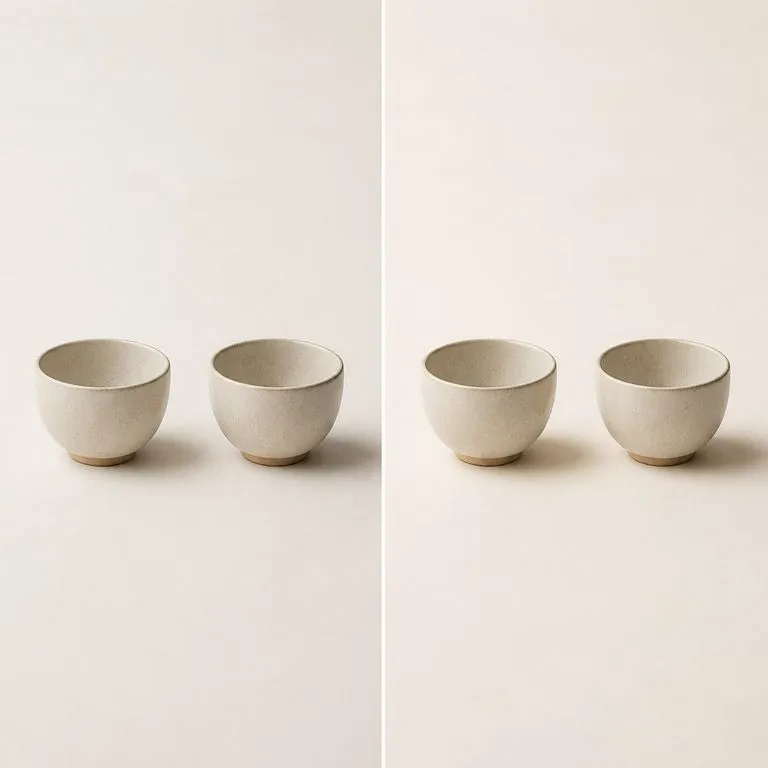 Two objects whose shadows pointed different ways brought into line