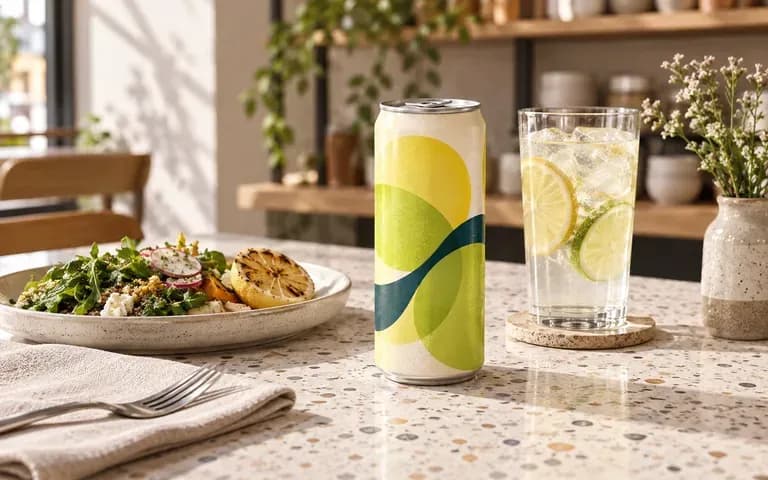 A soda can concept for a cafe promotion