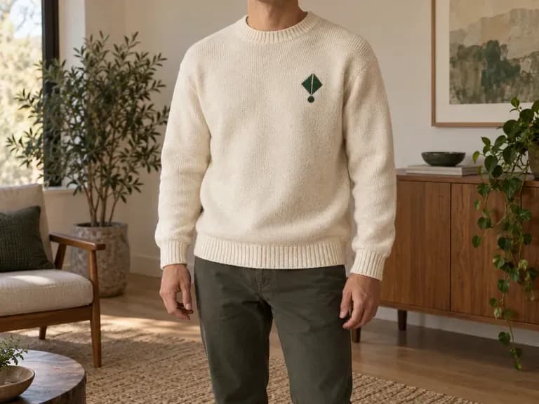 Worn Collection Concepts: an existing sweater design shown in use