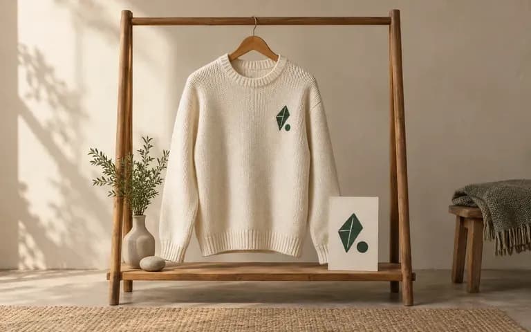 A clothing brand's jumper presentation