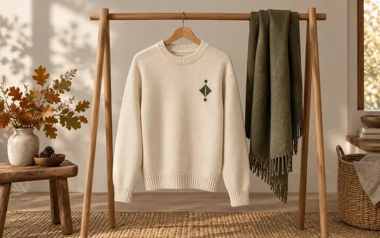 A sweater display concept for an apparel presentation