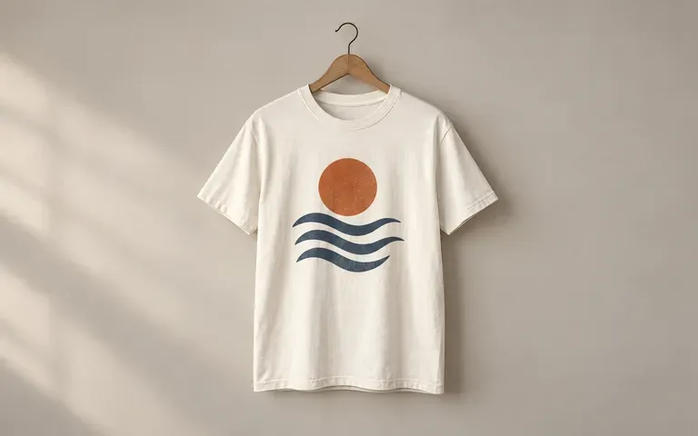 A seller's T-shirt product image concept